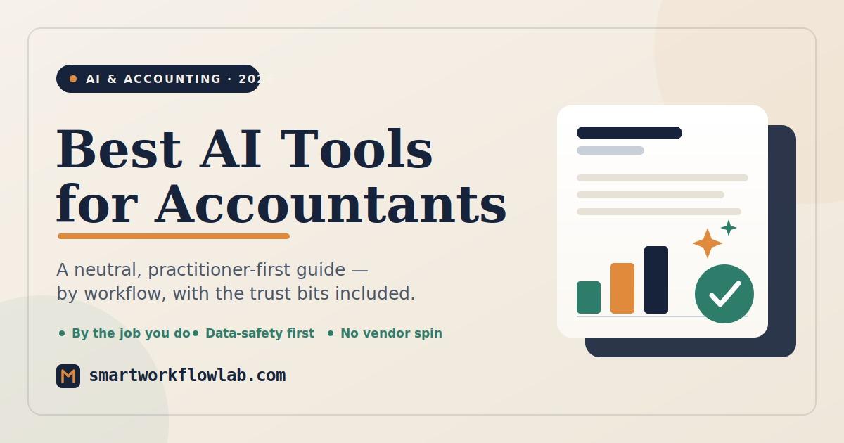 An accountant reviewing AI-generated financial reports on a laptop